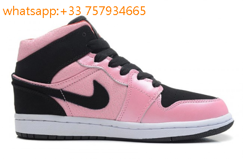 basket noir et rose femme