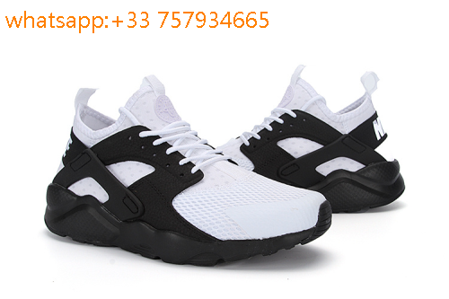 huarache blanche noir