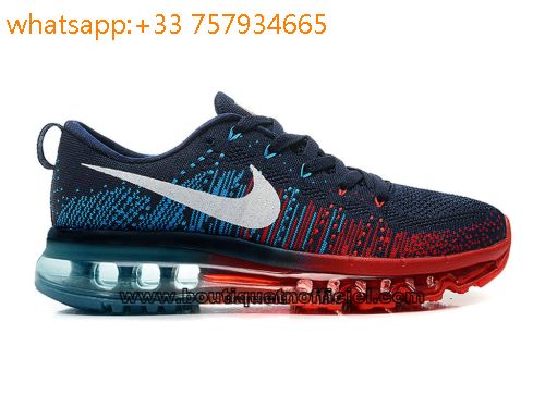 nike flyknit bleu
